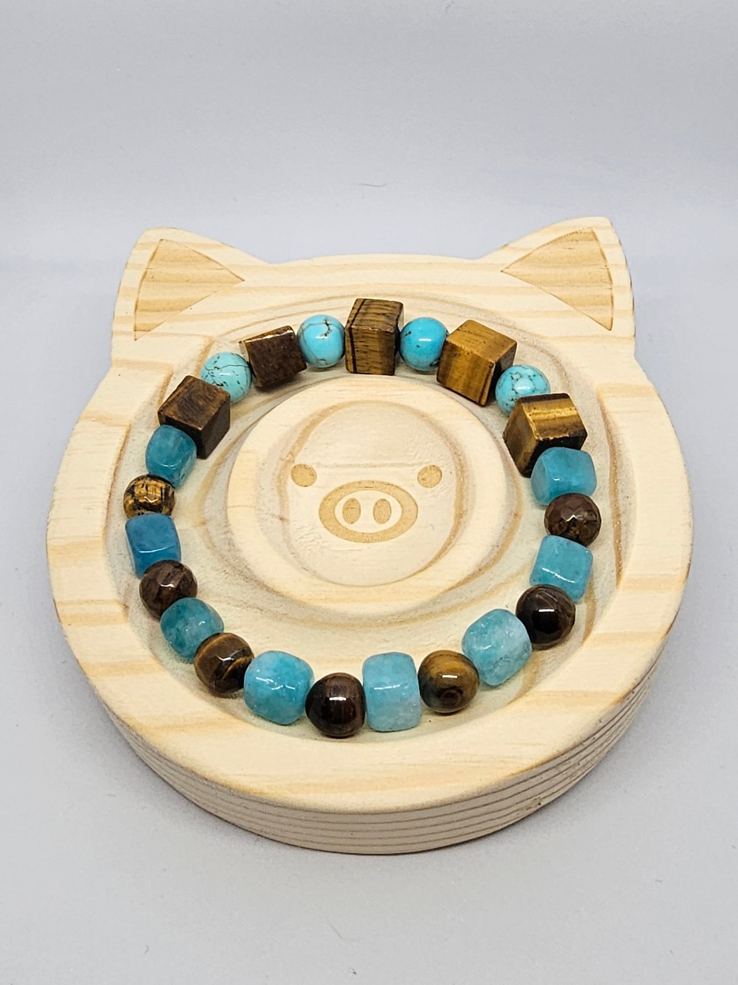 Tiger's Eye and Blue Chalcedony