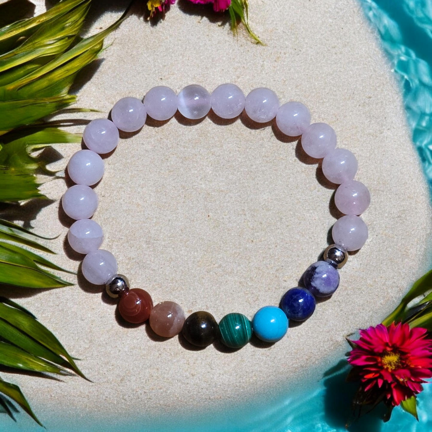 Seven Chakra with Rose Quartz
